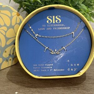 a new day Gold Dipped Sisterhood Necklace